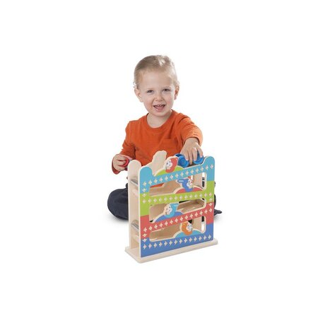 Roller-Coaster din lemn cu masinute, +3 ani, Mellisa&Doug 446876